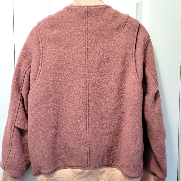 RAG & BONE Elle Wool Bomber Jacket, XS - Picture 7 of 7